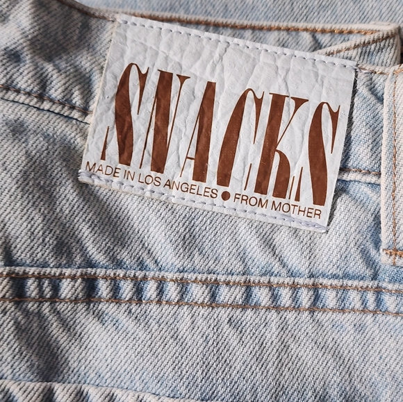 Mother Denim Snacks Light Blue Wide-Leg Women's Jeans - Picture 6 of 6